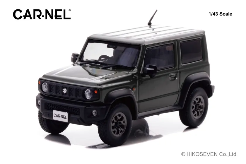 CARNEL 1/43 スズキ ジムニー シエラ JC (JB74W) 2018 Jungle Green:左前