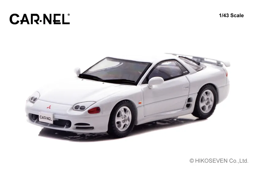 CARNEL 1/43 三菱 GTO Twin Turbo (Z16A) 1993 Galaxy White:左前