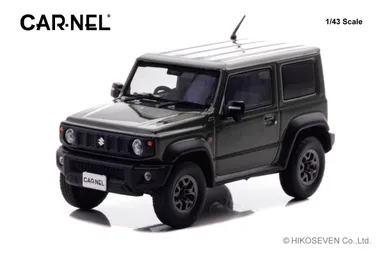 CARNEL 1/43 スズキ ジムニー シエラ JC (JB74W) 2018 Jungle Green：左前