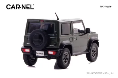 CARNEL 1/43 スズキ ジムニー シエラ JC (JB74W) 2018 Jungle Green：右後