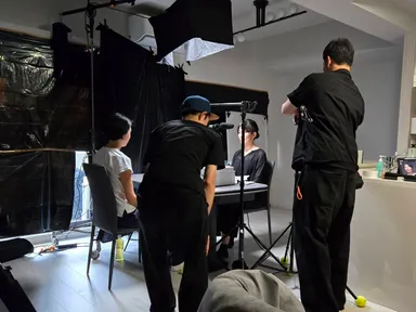 三鷹市チーム 撮影風景