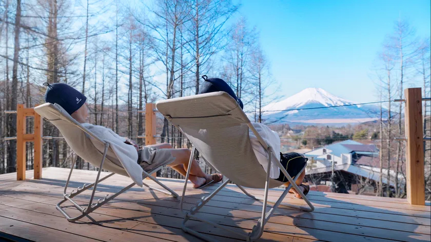 富士山を眺めながら整う
