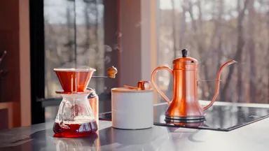 富士山の天然水で淹れるコーヒー