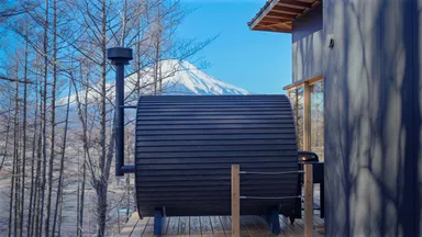 本格的な薪サウナ