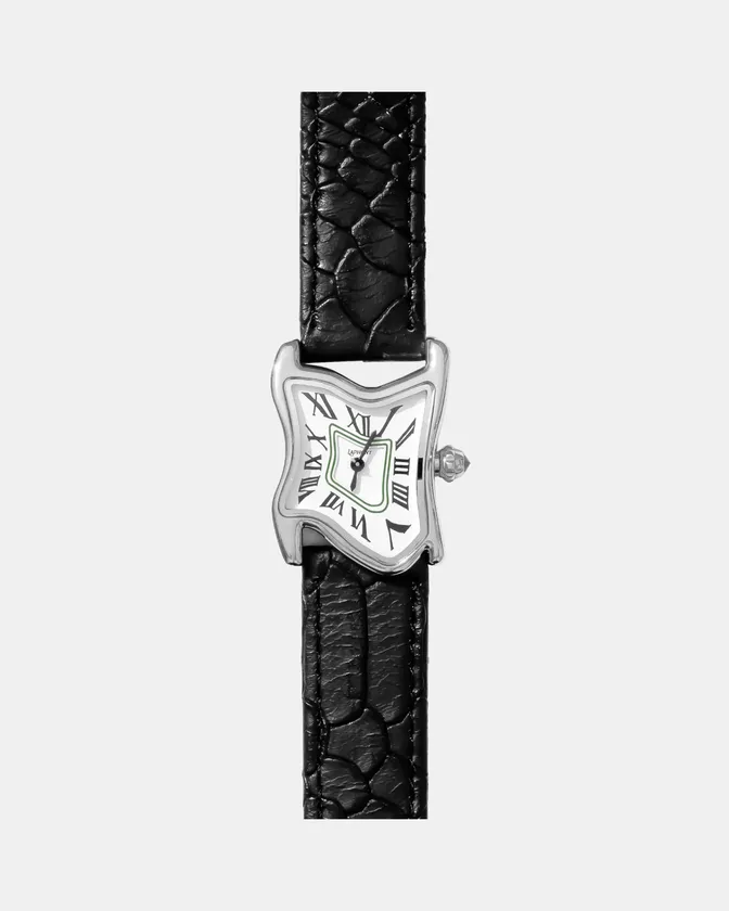 Small Silver White Black