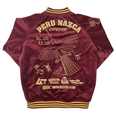 別珍 キヌア・バーガンディ 背面