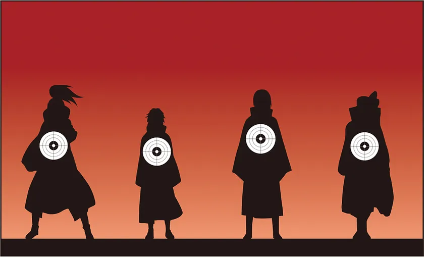 狙え!手裏剣打ち(イメージ)