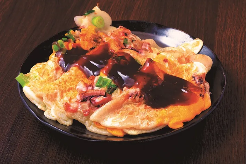 いかやきやまげん「大阪名物!玉子入りいかやき ねぎ入り(ソース味・醤油味)」