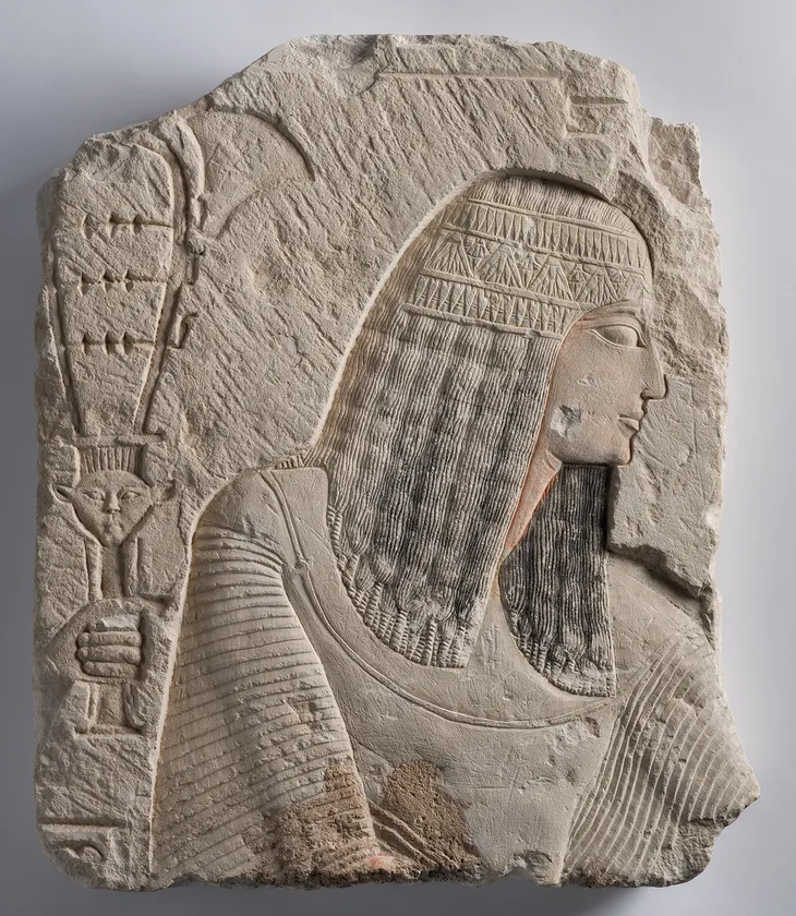 《貴族の男性のレリーフ》前1292~前1075年頃 ブルックリン博物館蔵 Photo:Brooklyn Museum