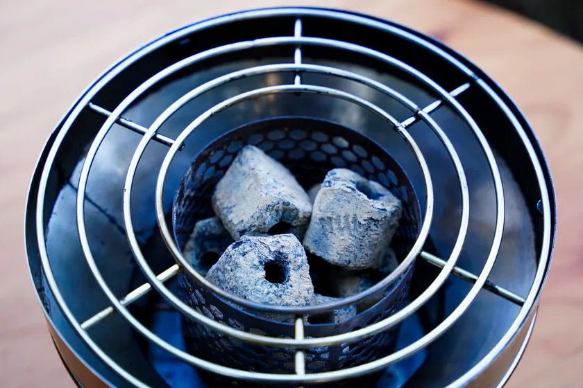 炭を入れたところ