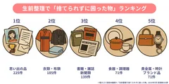 生前整理で「捨てられずに困った物」ランキングTOP5