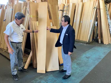 厳選富士ヒノキの選定