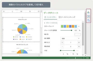 サイドパネルのカスタマイズ