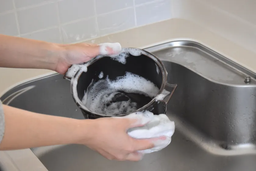 通常の食器と同じく洗浄可能