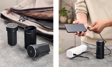 バッテリーとチャージャー　ポータブル電源としても