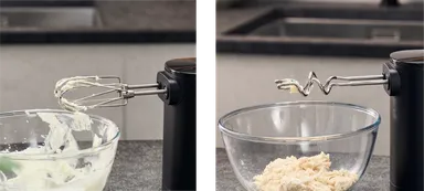 左：ビーター、右：ニーダー