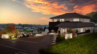 ブランシエラ石舞台テラスー外観(夕景)