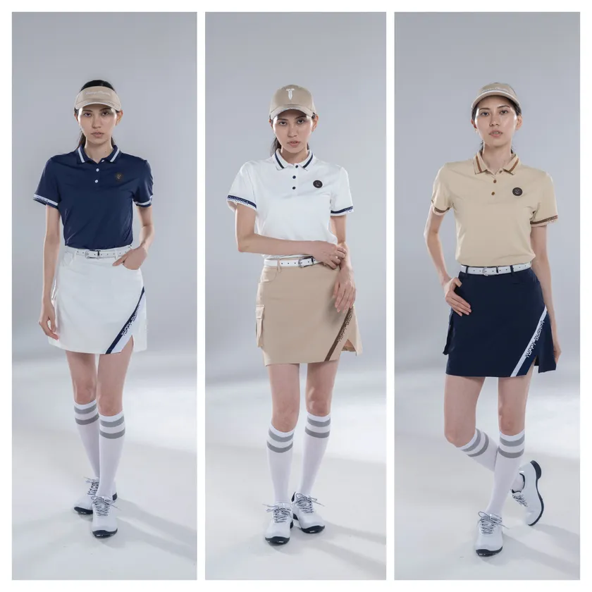 CLASSY CREST POLO SKIRT