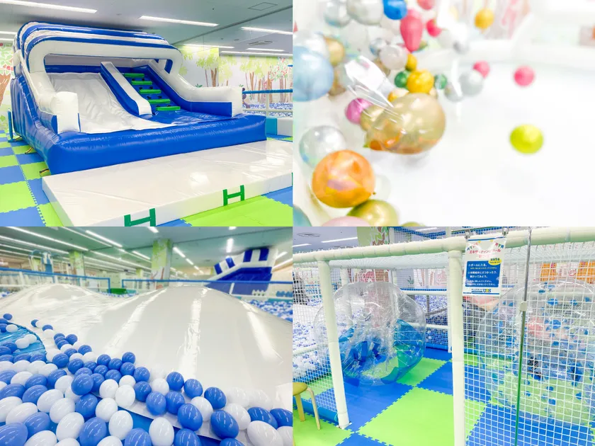 4種類のエアー遊具