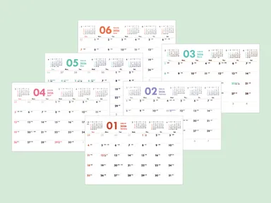 表面は6種類のカラーリング
