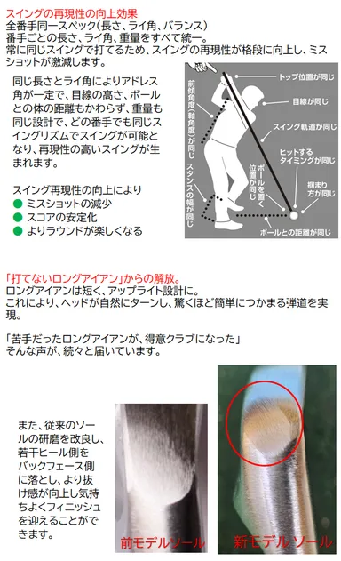 広田ゴルフ 生鉄 ワンレングス フォージドアイアン 製品説明