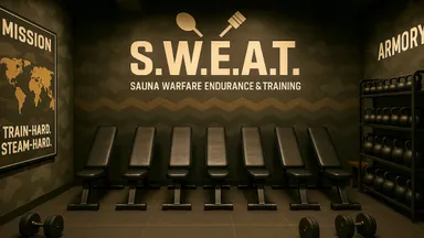 【S.W.E.A.T.(トレーニングルーム)】(アメリカパビリオン)