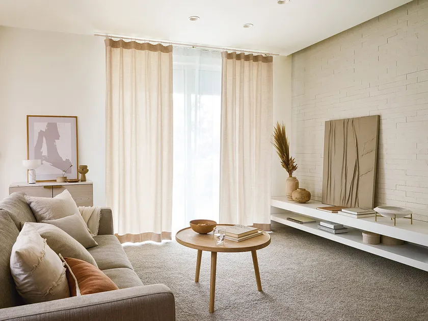 カーテンレール:モノブレンド16 グレージュ Bキャップ ネクスティダブルセット