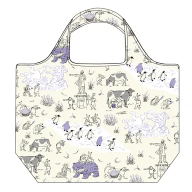 北海道×鳥獣戯画 エコバッグ