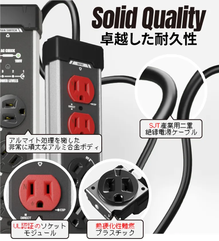 耐久性バッチリの素材を採用