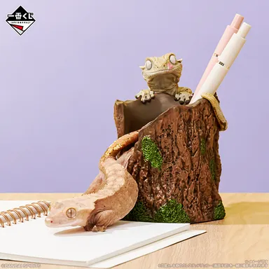 D賞：クレステッドゲッコーと止まり木小物入れ(イメージ2)