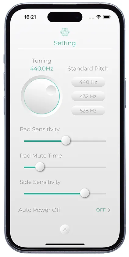 専用アプリ『Mood Pan Plus』 設定画面