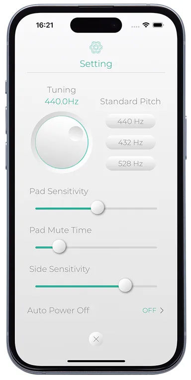 専用アプリ『Mood Pan Plus』 設定画面