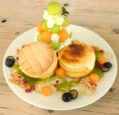 メロめろんブリュレパンケーキ