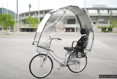 晴れの日はカバーを収納し涼しく走行