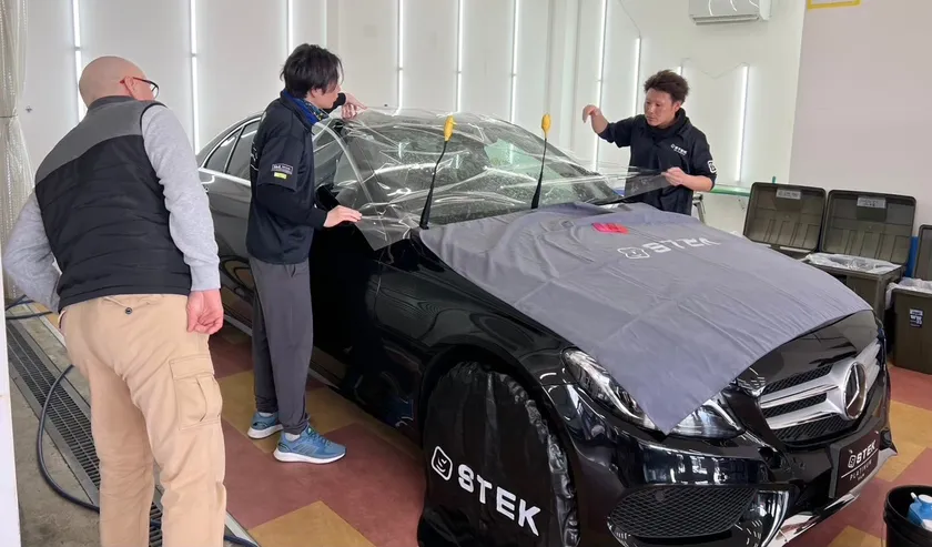 PPF施工実演(ワークショップ開催時)