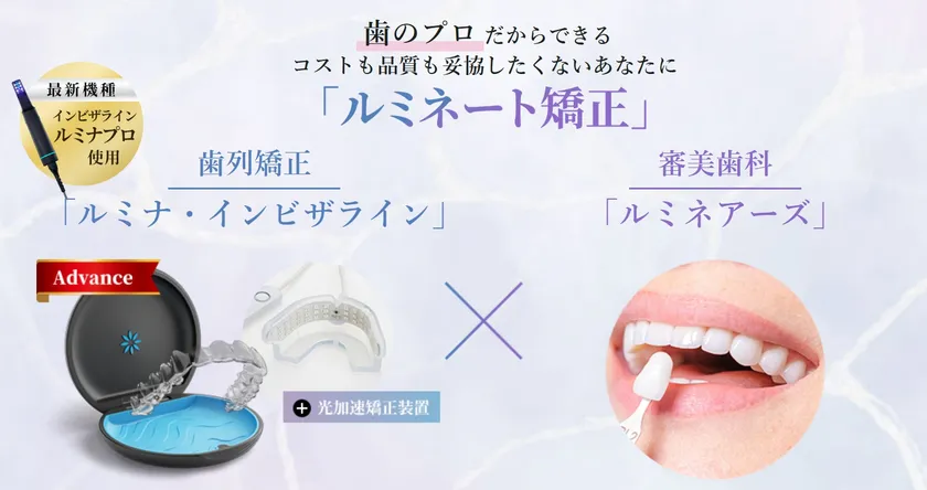 「ルミネート矯正」