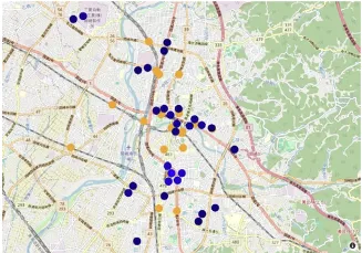 シェアサイクル平日日中の新設推奨地点