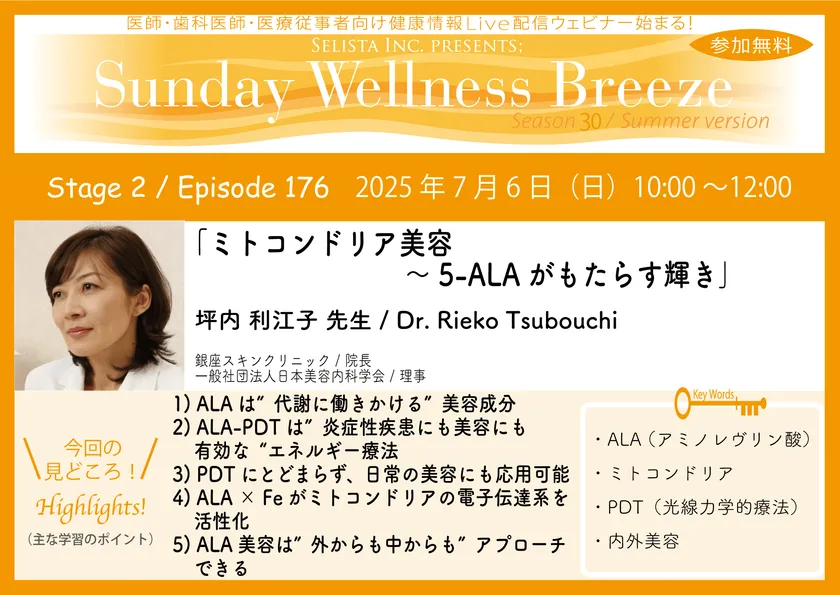 『ミトコンドリア美容~5-ALAがもたらす輝き』見どころ