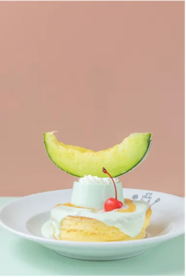 メロンプリンパンケーキ