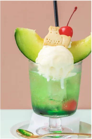 贅沢メロンクリームソーダ