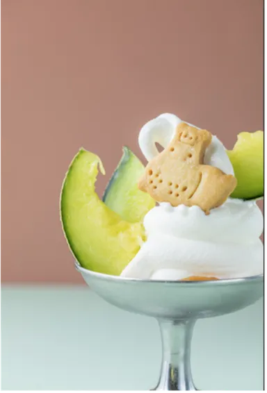 メロンとミルクソフト