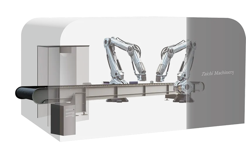 イメージ図：AIによるビン選別自動化ロボット