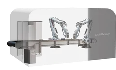 イメージ図：AIによるビン選別自動化ロボット