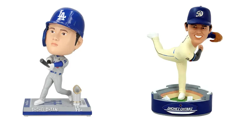 二刀流を象徴するボブルヘッド2種