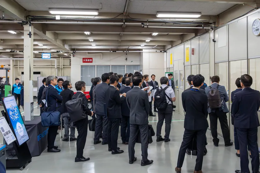 蓄電池システム製造ラインの見学