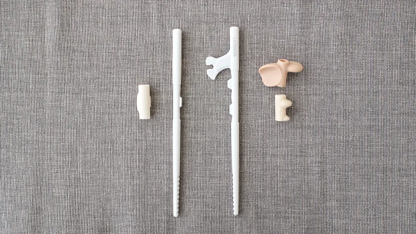 連結部も簡単に分解