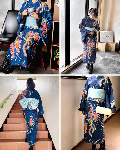 ユニセックス浴衣 『鳳凰』