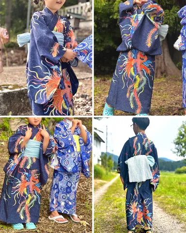 キッズ浴衣 『鳳凰』