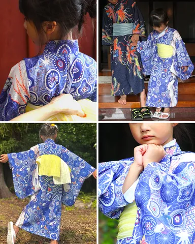 キッズ浴衣 『夢見紋』