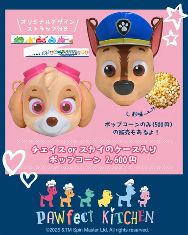 「チェイスorスカイのケース入りポップコーン」 イメージ